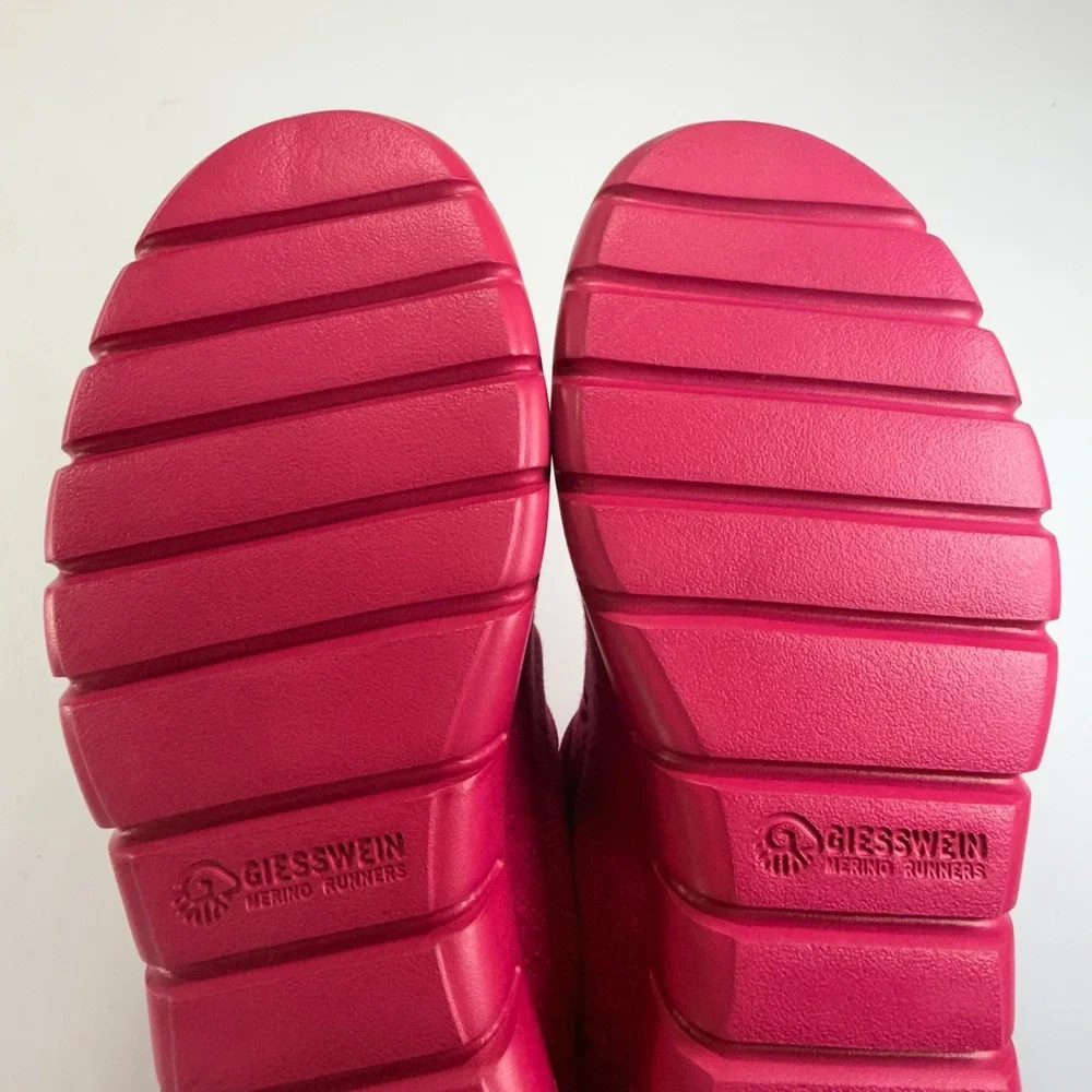 NEW Giesswein Merino Runner Sneakers Womens 42 Pink Wool Lightweight Minimalist